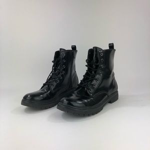 Bingo Black Combat Boots